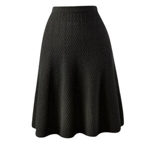 Vtg Cabi Textured Amelie Skirt Parochial School Girl A-line Quilted Mini Blk